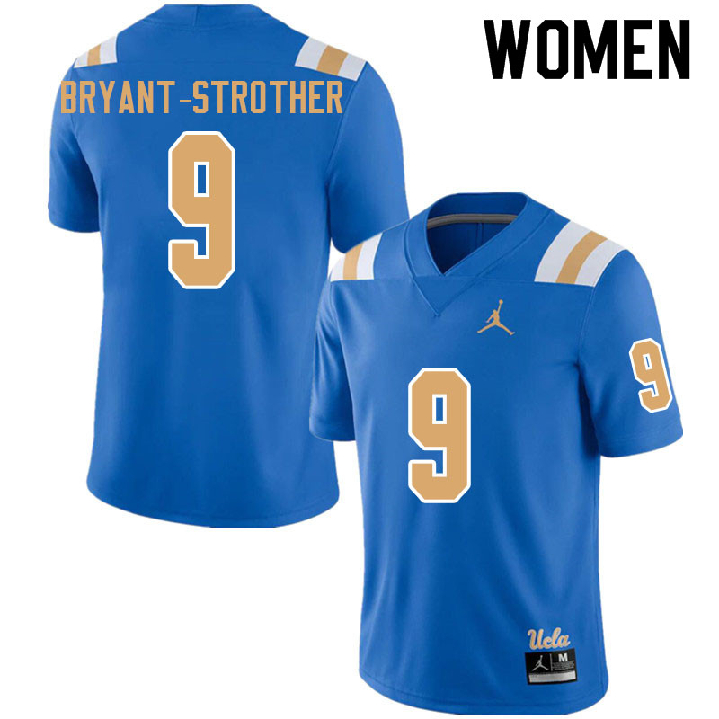 Jordan Brand Women #9 Choe Bryant-Strother UCLA Bruins College Football Jerseys Sale-Blue